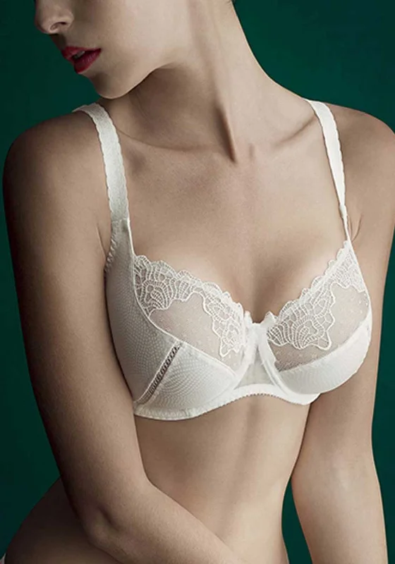 Empreinte Erin Lace Trim Underwired Bra, Naturel Active Support Bra