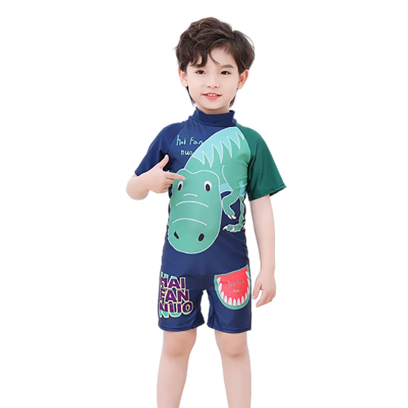 Fancydresswale Dragon Swimsuit half sleeves for kids Comfortable Swim Dress