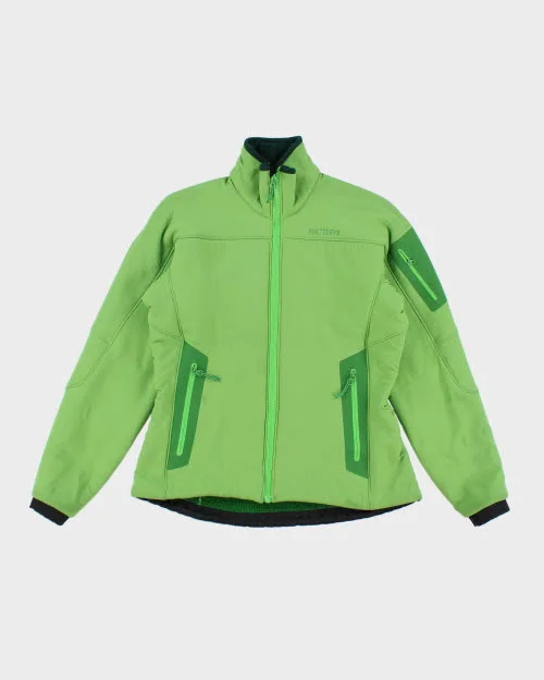 Arc'teryx Green Soft Shell Jacket - M Ribbed Jacket Pleated Jacket Ruffled Jacket