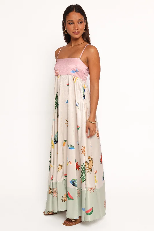 Daplyn Maxi Dress - Multi Fashionable Sheer Maxi Dress