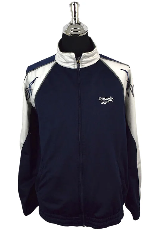 Reebok Brand Track Jacket Cotton Fabric Linen Fabric Terry Fabric