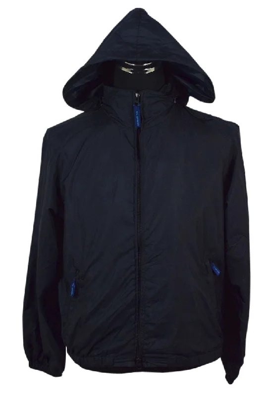 Navy Spray Jacket Belted Jacket Elasticated Jacket Padded Jacket