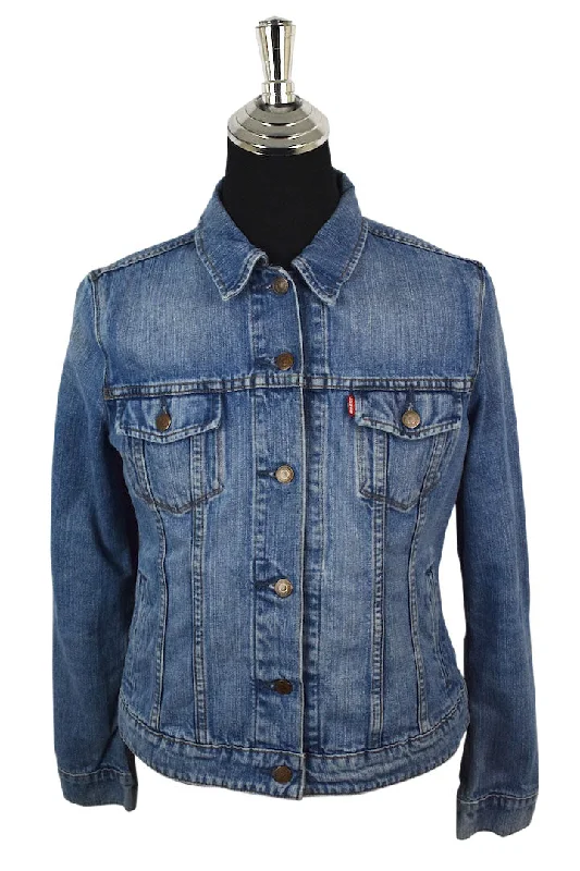 Levi's Brand Denim Jacket Jersey Jacket Tulle Jacket Batik Jacket