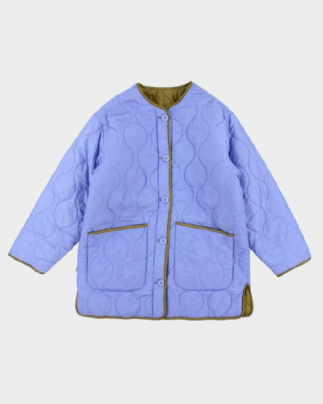 Obey Reversible Embroidered Jacket - M Belted Jacket Elasticated Jacket Padded Jacket