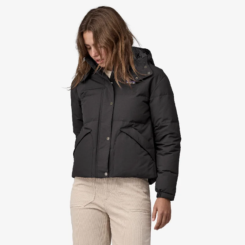 Patagonia Women's Downdrift Insulated Jacket - BLACK Nylon Fabric Polyester Fabric Spandex Fabric