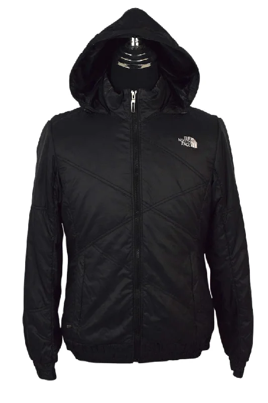 The North Face Brand Puffer Jacket Front Pockets Side Pockets Patch Pockets