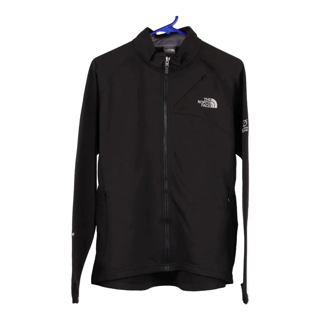 The North Face Jacket - Large Black Polyester Herringbone Jacket Checkered Jacket Solid Jacket