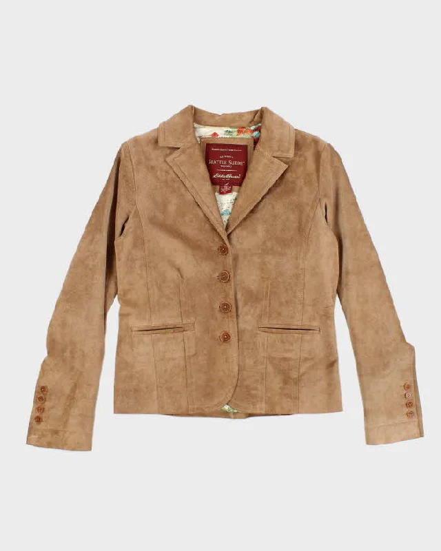 Vintage Eddie Bauer Women's Leather Jacket - M Chenille Fabric Brocade Fabric Lace Fabric Vintage Eddie Bauer Women's Leather Jacket - M Chenille Fabric Brocade Fabric Lace Fabric
