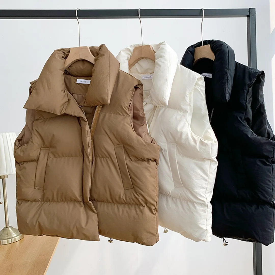 Women Fashion Autumn New 2023 Stand Collar Elegant Down Coats Warm Outerwear Casual Belt Sleeveless Winter Women Vests Jackets Nylon Jacket Polyester Jacket Spandex Jacket Women Fashion Autumn New 2023 Stand Collar Elegant Down Coats Warm Outerwear Casual Belt Sleeveless Winter Women Vests Jackets Nylon Jacket Polyester Jacket Spandex Jacket