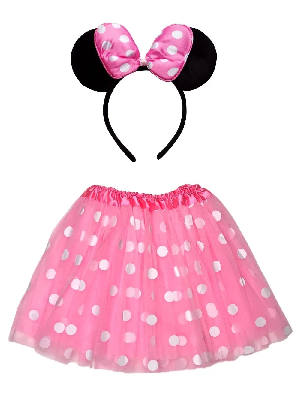 Pink Polka Mouse