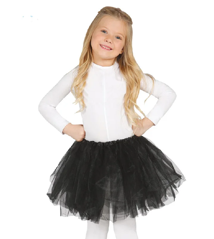 Black Tulle Tutu Skirt Kids velvet skirt luxurious