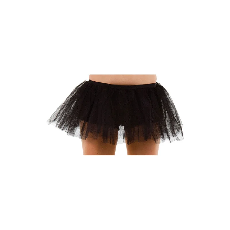 Black Tulle Tutu Skirt 3 Layer belted skirt waist