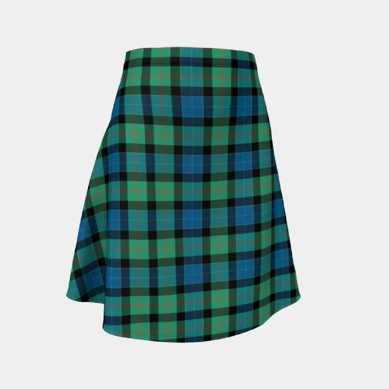 Gunn Ancient Tartan Flared Skirt denim skirt classic