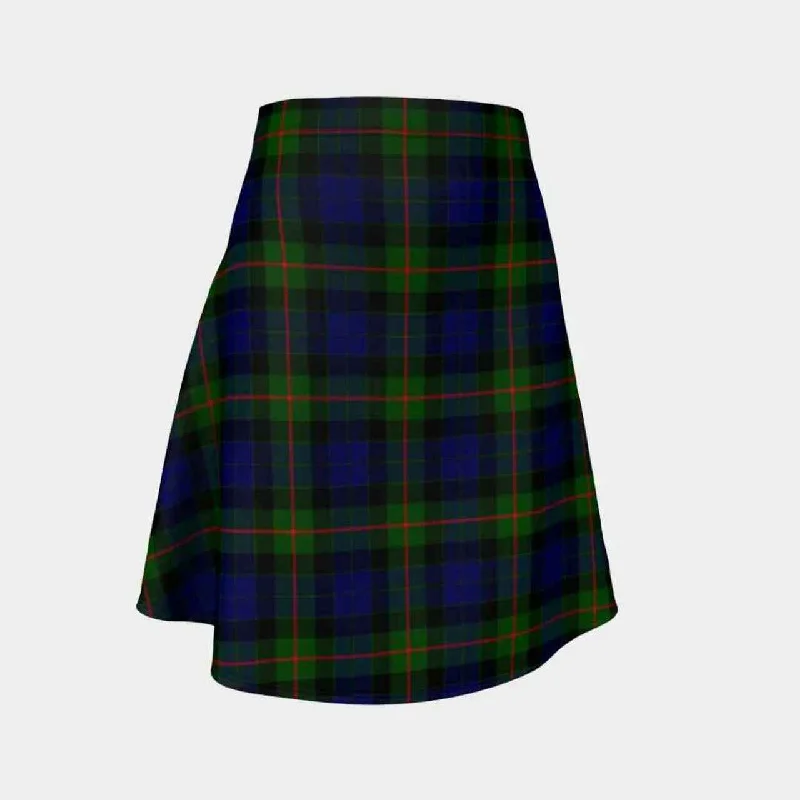 Gunn Modern Tartan Flared Skirt slim fit skirt