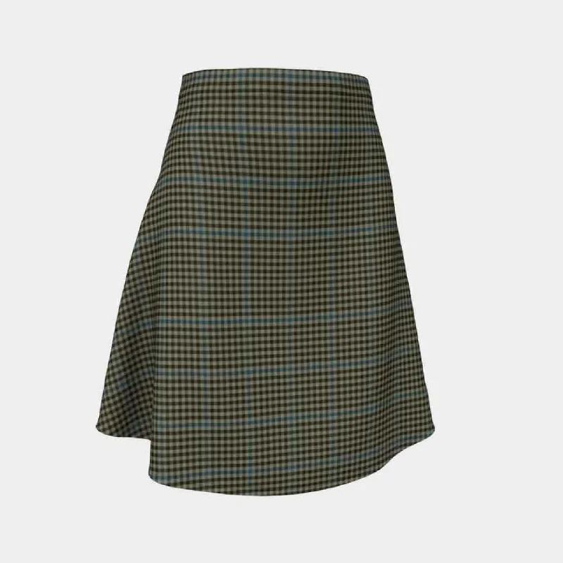 Haig Check Tartan Flared Skirt seamless skirt comfort