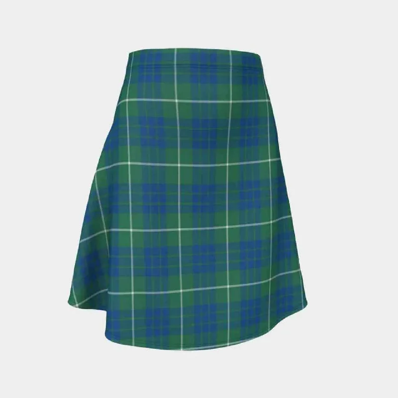 Hamilton Hunting Ancient Tartan Flared Skirt silk skirt sleek