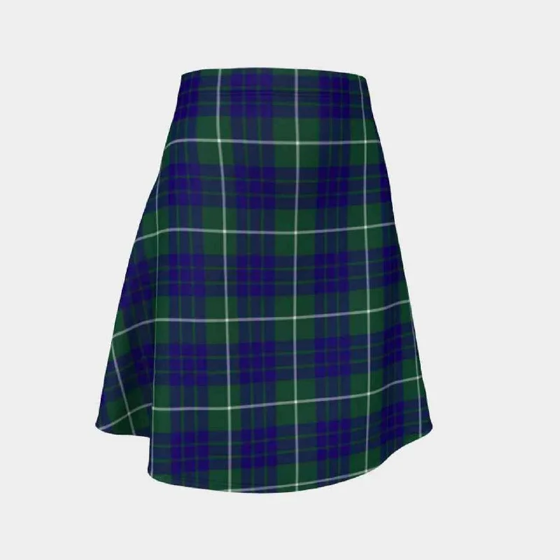 Hamilton Hunting Modern Tartan Flared Skirt relaxed fit skirt