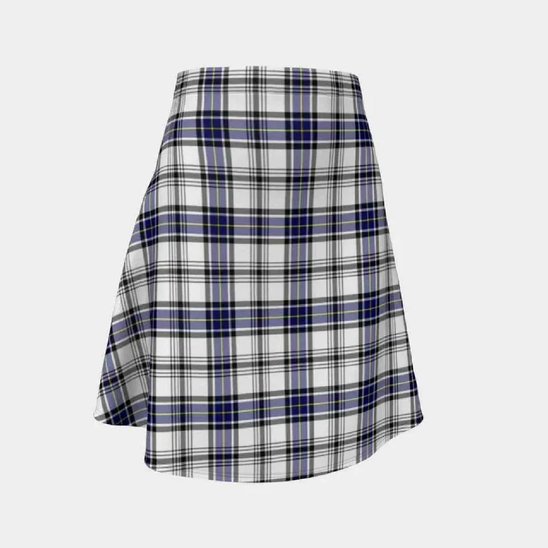 Hannay Modern Tartan Flared Skirt ribbed skirt waist