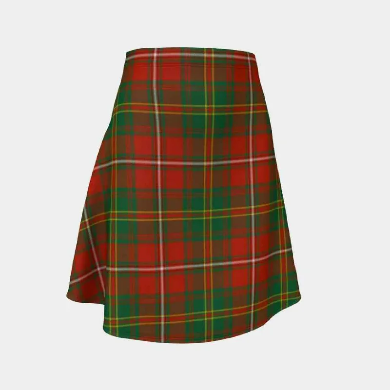 Hay Ancient Tartan Flared Skirt asymmetrical skirt cut