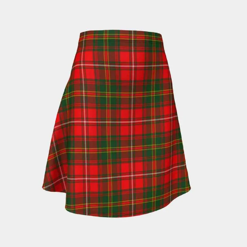 Hay Modern Tartan Flared Skirt wool skirt thick