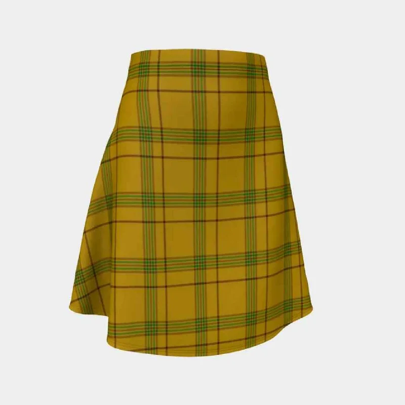 Houston Tartan Flared Skirt cashmere skirt soft