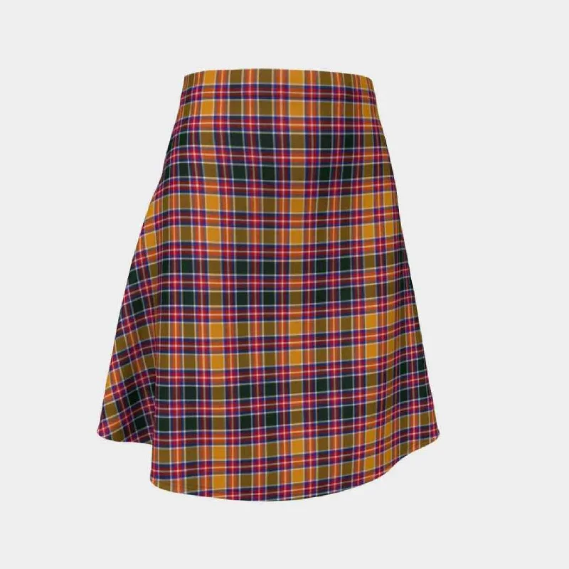 Jacobite Tartan Flared Skirt velvet skirt glossy