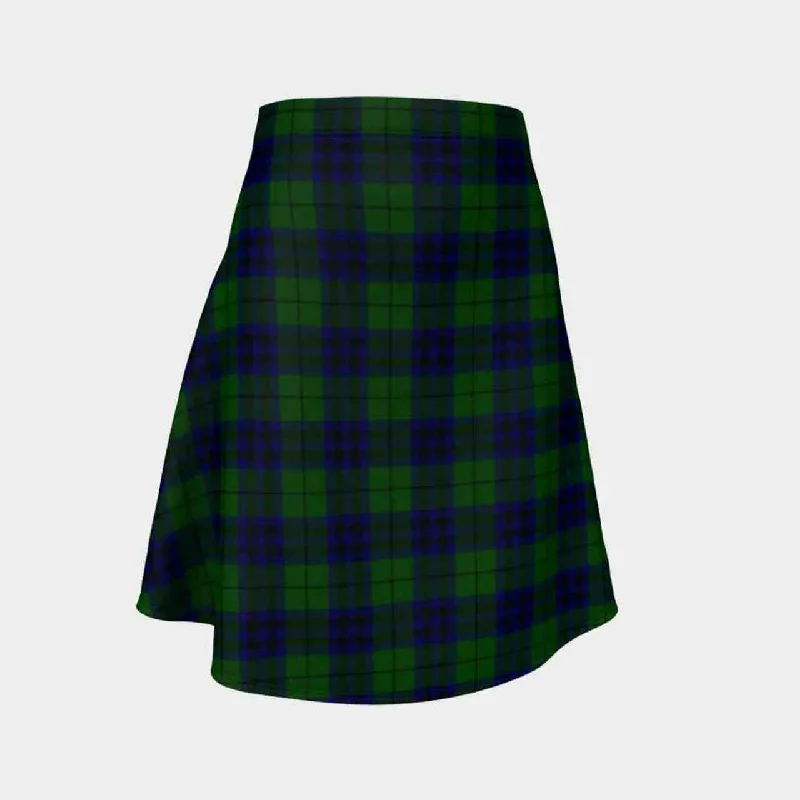 Keith Modern Tartan Flared Skirt chiffon skirt delicate