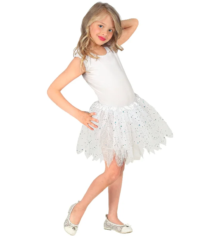 Sparkling Tutu Skirt White Kids relaxed fit skirt