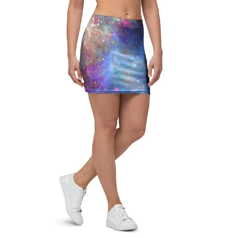 Star Nebula Galaxy Space Mini Skirt velvet skirt rich